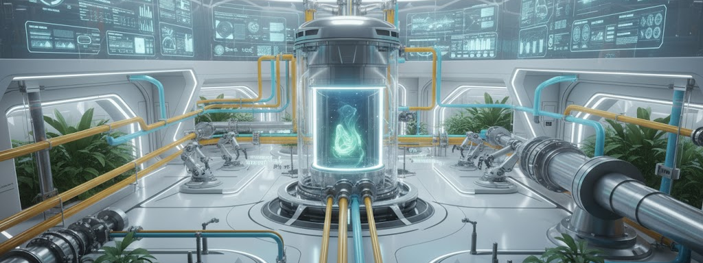 Conceptual image of a clean Thorium Molten Salt Reactor.
